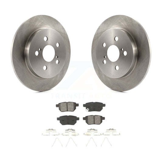 Brake Rotor And Semi-Metallic Pad Rear Kit For Toyota Corolla Matrix Prius Prime