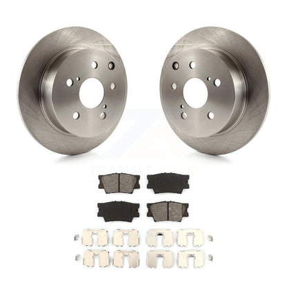 Disc Brake Rotors And Semi-Metallic Pads Rear Kit For Toyota Matrix Pontiac Vibe