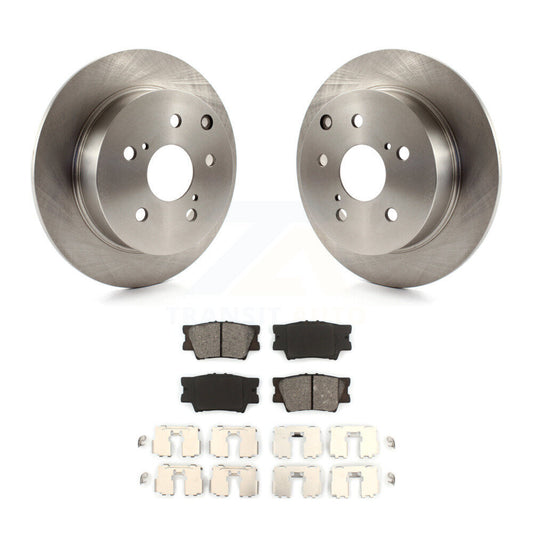 Disc Brake Rotors And Semi-Metallic Pads Rear Kit For Toyota Matrix Pontiac Vibe