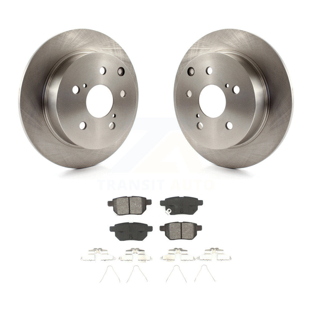Disc Brake Rotors And Semi-Metallic Pads Rear Kit For 2010 Toyota Matrix XRS