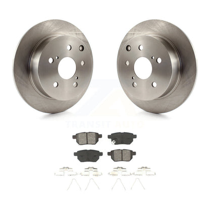 Disc Brake Rotors And Semi-Metallic Pads Rear Kit For 2010 Toyota Matrix XRS