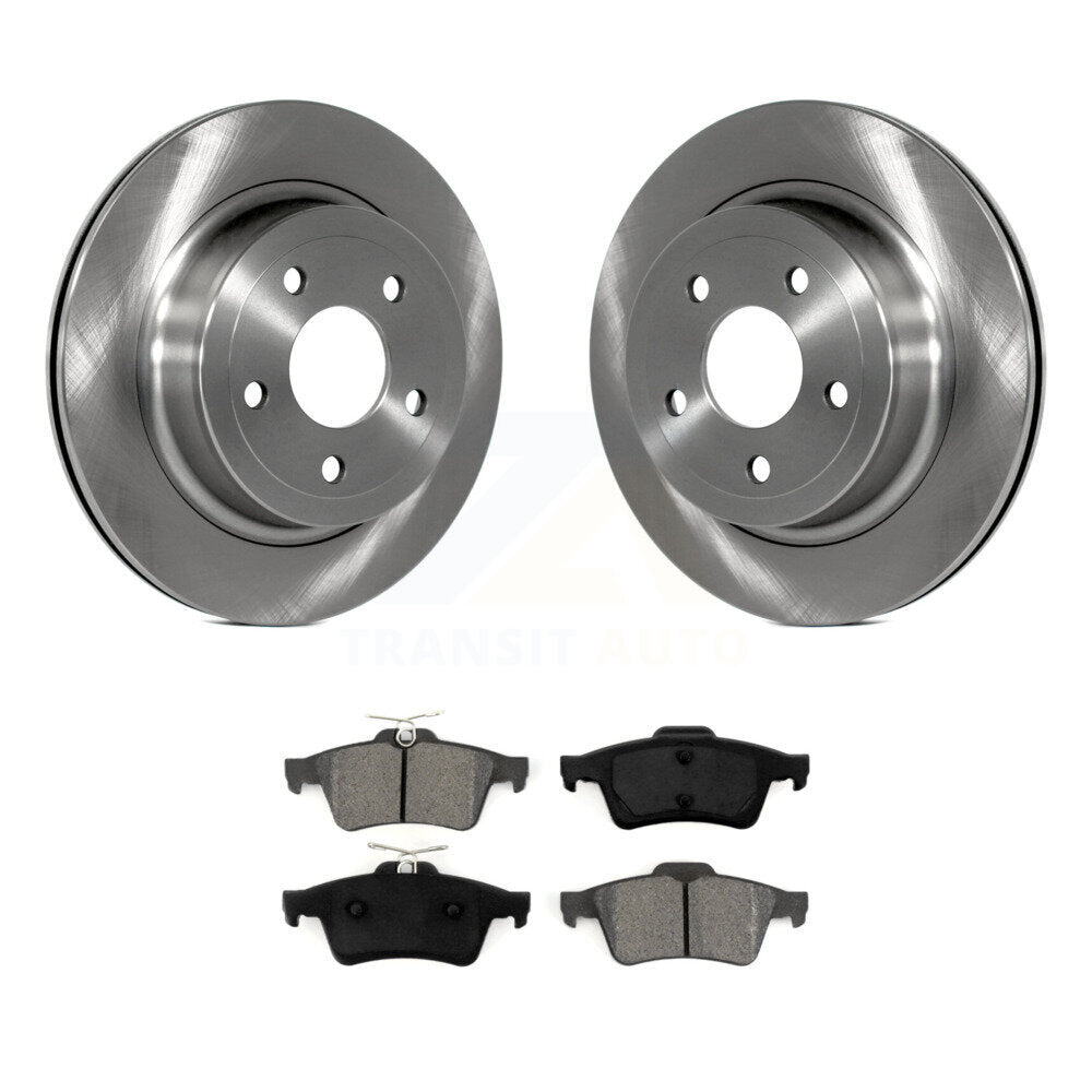 Disc Brake Rotors & Semi-Metallic Pad Rear Kit For 2008-2010 Chevrolet Cobalt SS