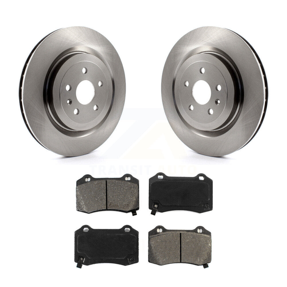 Disc Brake Rotors & Semi-Metallic Pad Rear Kit For Chevrolet Camaro Cadillac CTS