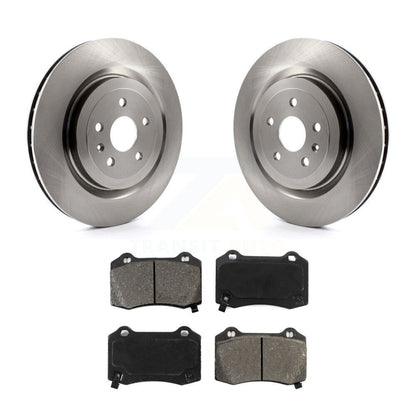Disc Brake Rotors & Semi-Metallic Pad Rear Kit For Chevrolet Camaro Cadillac CTS