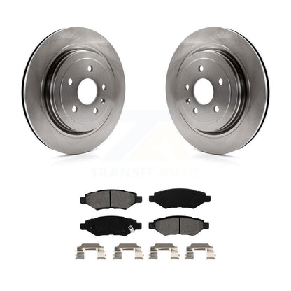 Disc Brake Rotors And Semi-Metallic Pads Rear Kit For Cadillac CTS