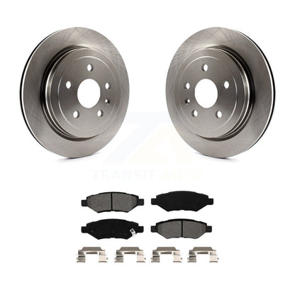 Disc Brake Rotors & Semi-Metallic Pad Rear Kit For Chevrolet Camaro Cadillac CTS