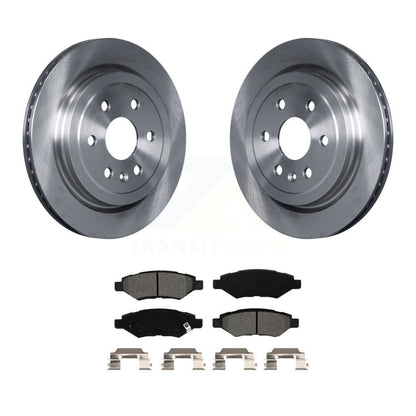 Disc Brake Rotors And Semi-Metallic Pads Rear Kit For Cadillac SRX Saab 9-4X