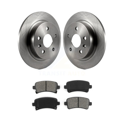 Brake Rotor Semi-Metallic Pad Rear Kit For Chevrolet Malibu Buick Regal LaCrosse