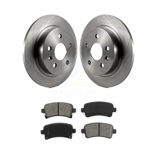 Brake Rotor Semi-Metallic Pad Rear Kit For Chevrolet Malibu Buick Regal LaCrosse