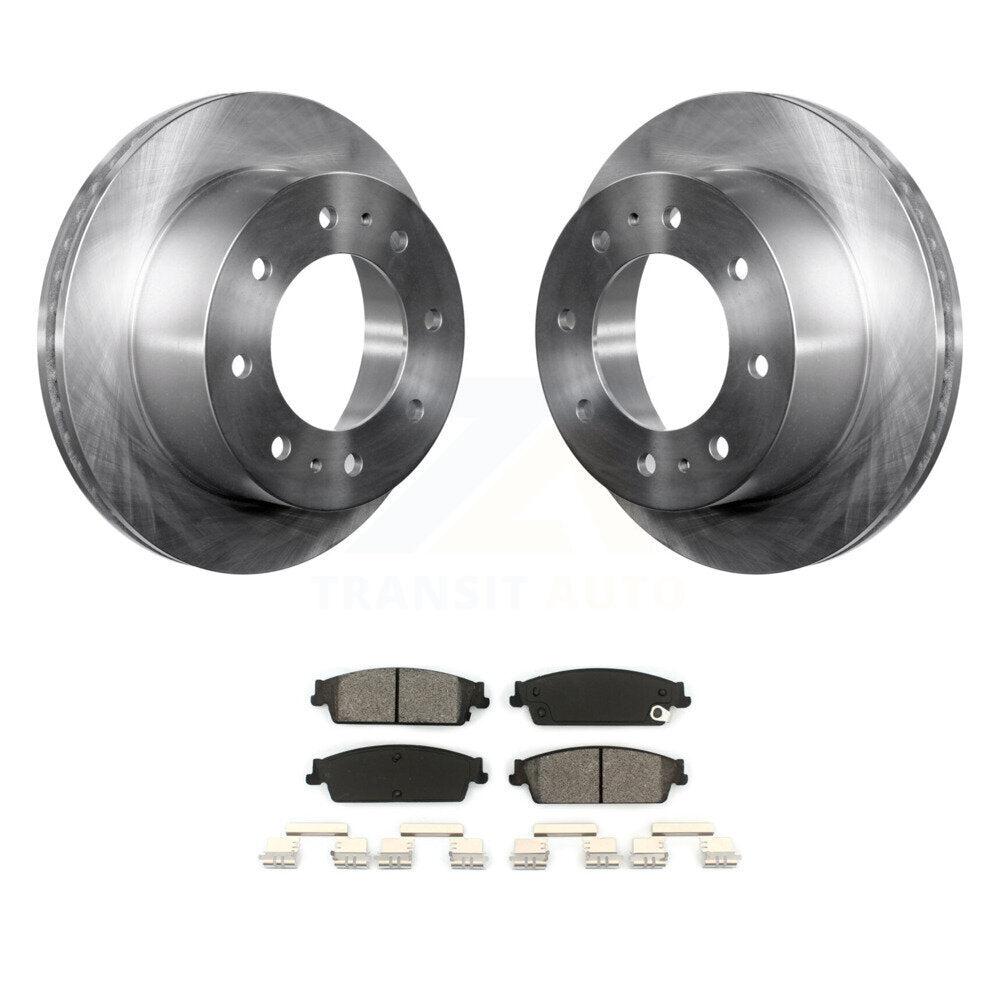 Brake Rotors Semi-Metallic Pad Rear Kit For 2011 Chevrolet Silverado 1500 Hybrid