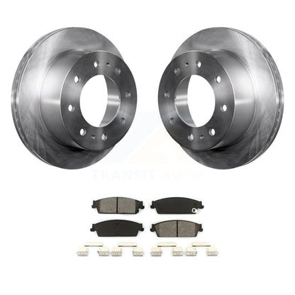 Brake Rotors Semi-Metallic Pad Rear Kit For 2011 Chevrolet Silverado 1500 Hybrid
