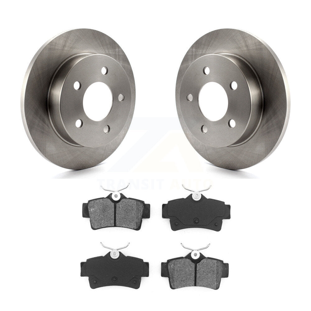 Disc Brake Rotors And Semi-Metallic Pads Rear Kit For Ford Mustang