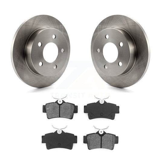 Disc Brake Rotors And Semi-Metallic Pads Rear Kit For Ford Mustang