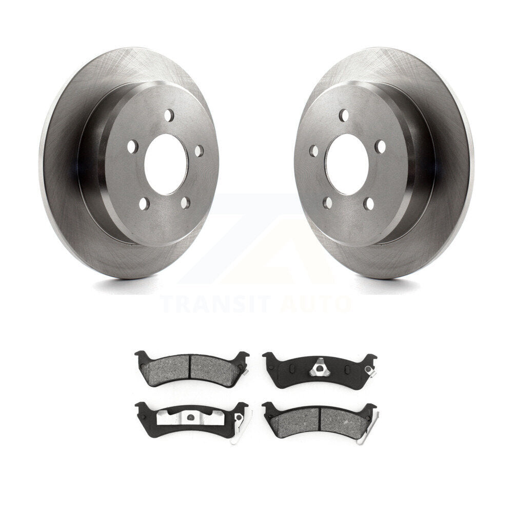 Disc Brake Rotors And Semi-Metallic Pads Rear Kit For Ford Explorer Sport Trac