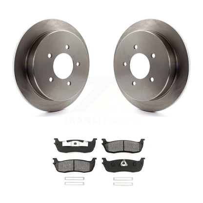 Disc Brake Rotors & Semi-Metallic Pad Rear Kit For Ford F-150 Expedition Lincoln