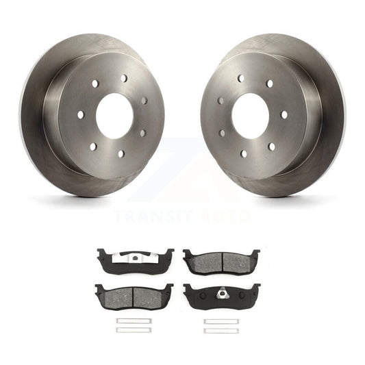 Disc Brake Rotors And Semi-Metallic Pads Rear Kit For Ford F-150 F-250 HD