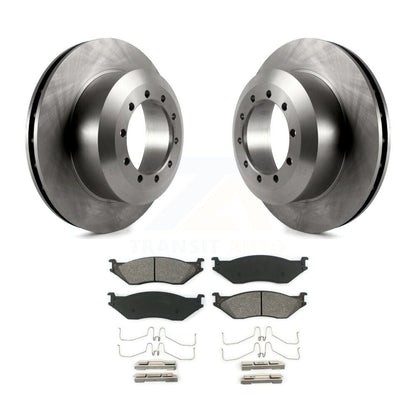 Brake Rotor And Semi-Metallic Pad Rear Kit For Ford F-53 Motorhome Chassis E-550