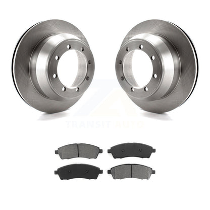 Disc Brake Rotors And Semi-Metallic Pads Rear Kit For Ford F-350 Super Duty