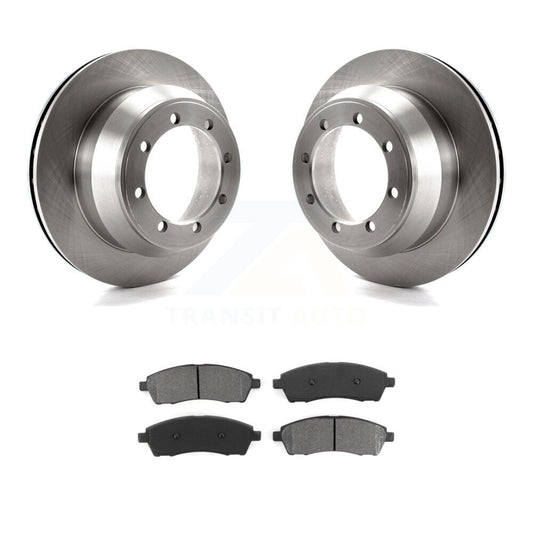 Disc Brake Rotors And Semi-Metallic Pads Rear Kit For Ford F-350 Super Duty