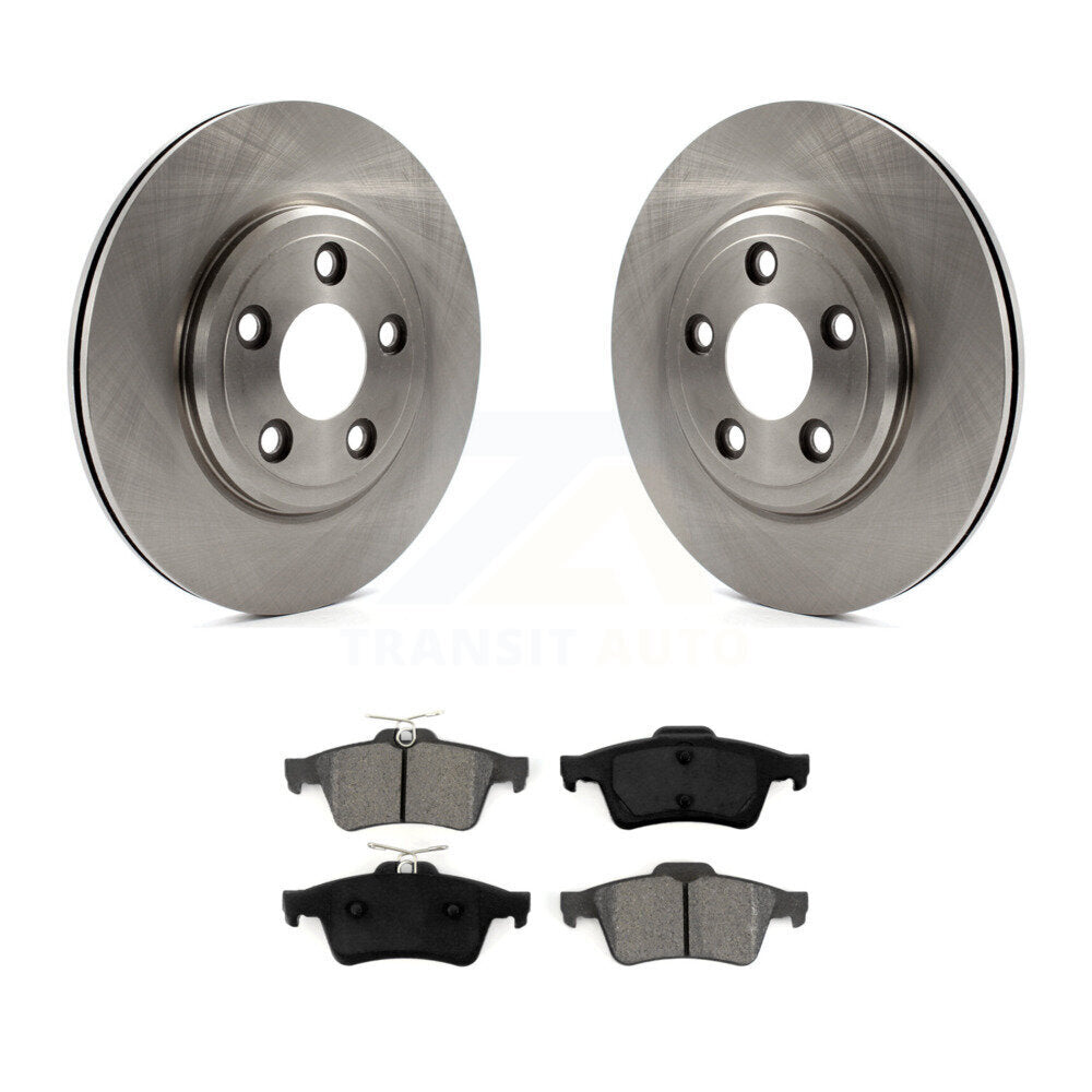 Disc Brake Rotors And Semi-Metallic Pads Rear Kit For Jaguar Vanden Plas XJ8