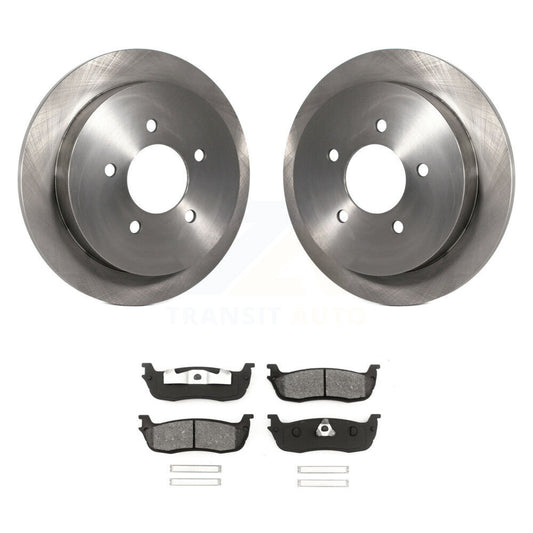 Disc Brake Rotor & Semi-Metallic Pad Rear Kit For Ford F-150 Heritage Expedition