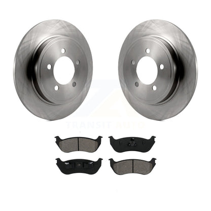 Brake Rotor And Semi-Metallic Pad Rear Kit For Ford Explorer Mercury Mountaineer