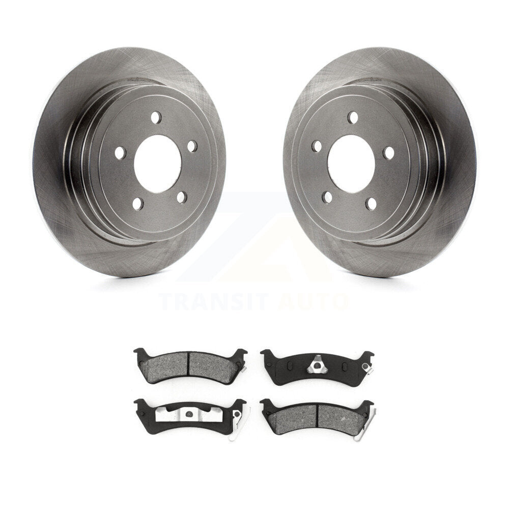 Disc Brake Rotors And Semi-Metallic Pads Rear Kit For Ford Explorer Sport Trac