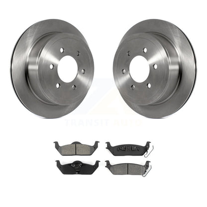 Disc Brake Rotors And Semi-Metallic Pads Rear Kit For Ford F-150 Lincoln Mark LT