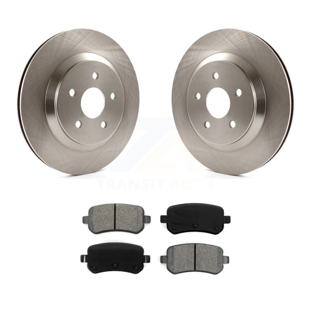 Disc Brake Rotor & Semi-Metallic Pad Rear Kit For Ford Freestar Mercury Monterey