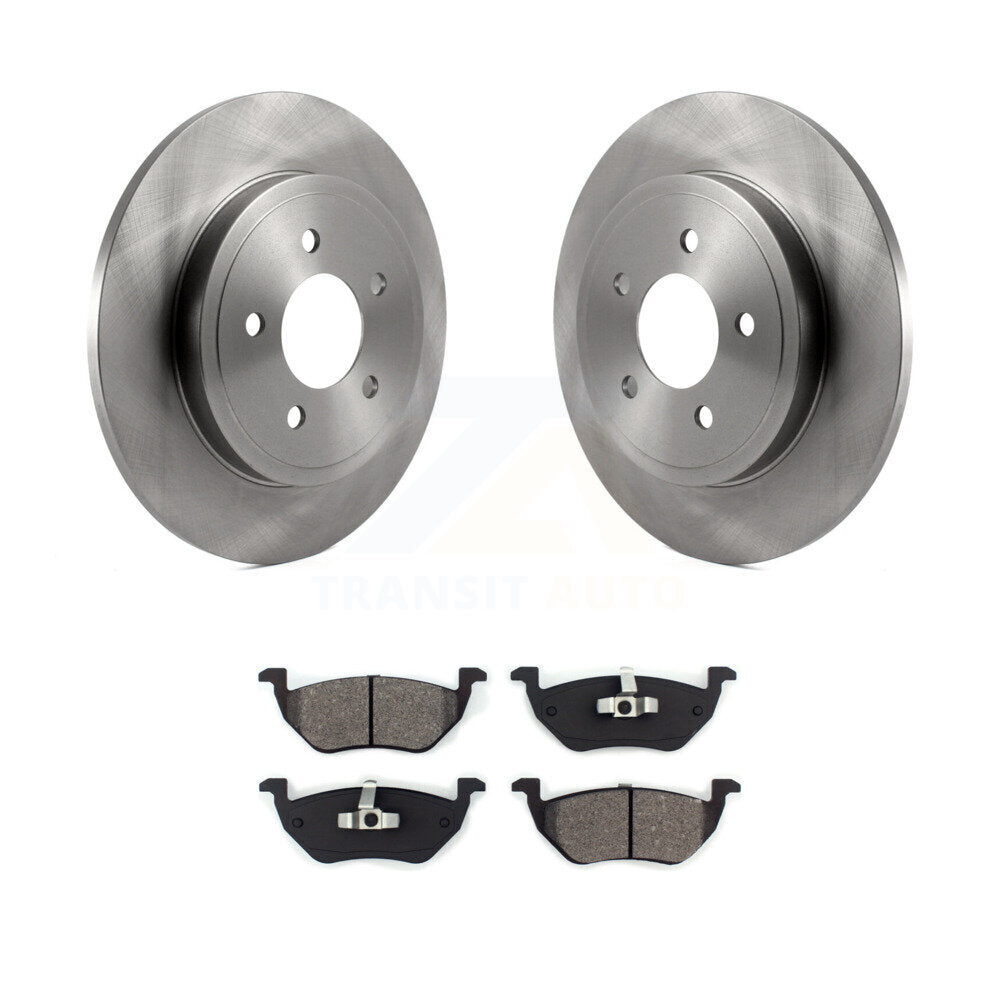 Brake Rotor And Semi-Metallic Pad Rear Kit For Ford Escape Mazda Tribute Mercury