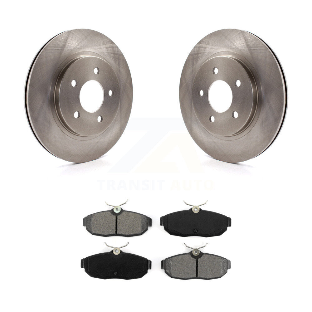 Disc Brake Rotors And Semi-Metallic Pads Rear Kit For Ford Mustang