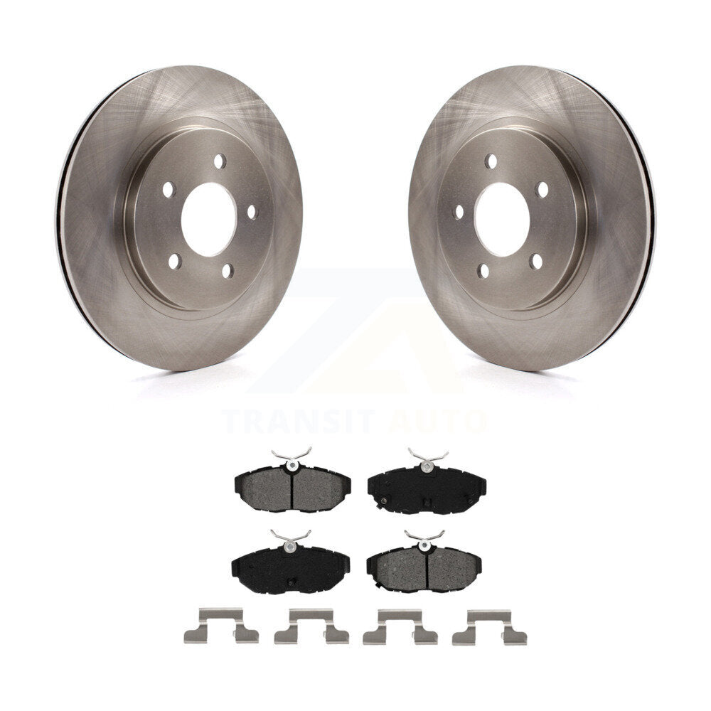 Disc Brake Rotors And Semi-Metallic Pads Rear Kit For Ford Mustang