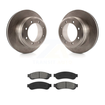 Brake Rotor And Semi-Metallic Pad Rear Kit For Ford F-350 Super Duty F-250 F-450