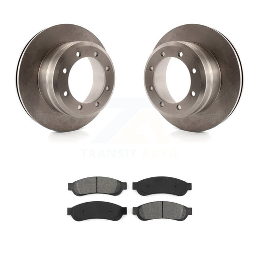 Brake Rotor And Semi-Metallic Pad Rear Kit For Ford F-350 Super Duty F-250 F-450