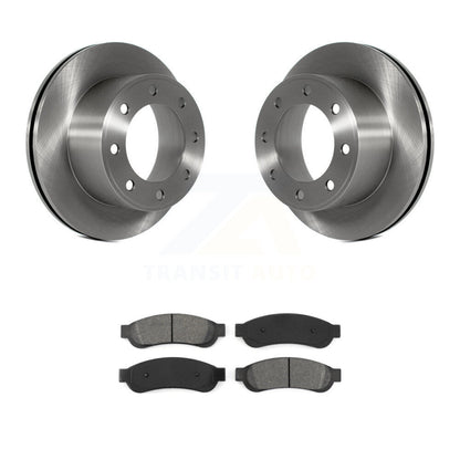 Disc Brake Rotors And Semi-Metallic Pad Rear Kit For Ford F-250 Super Duty F-350