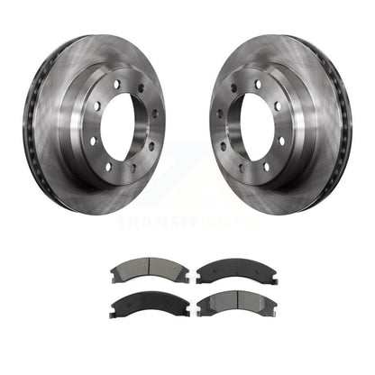 Brake Rotor And Semi-Metallic Pad Rear Kit For Ford E-350 Super Duty E-250 E-150