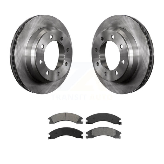 Brake Rotor And Semi-Metallic Pad Rear Kit For Ford E-350 Super Duty E-250 E-150