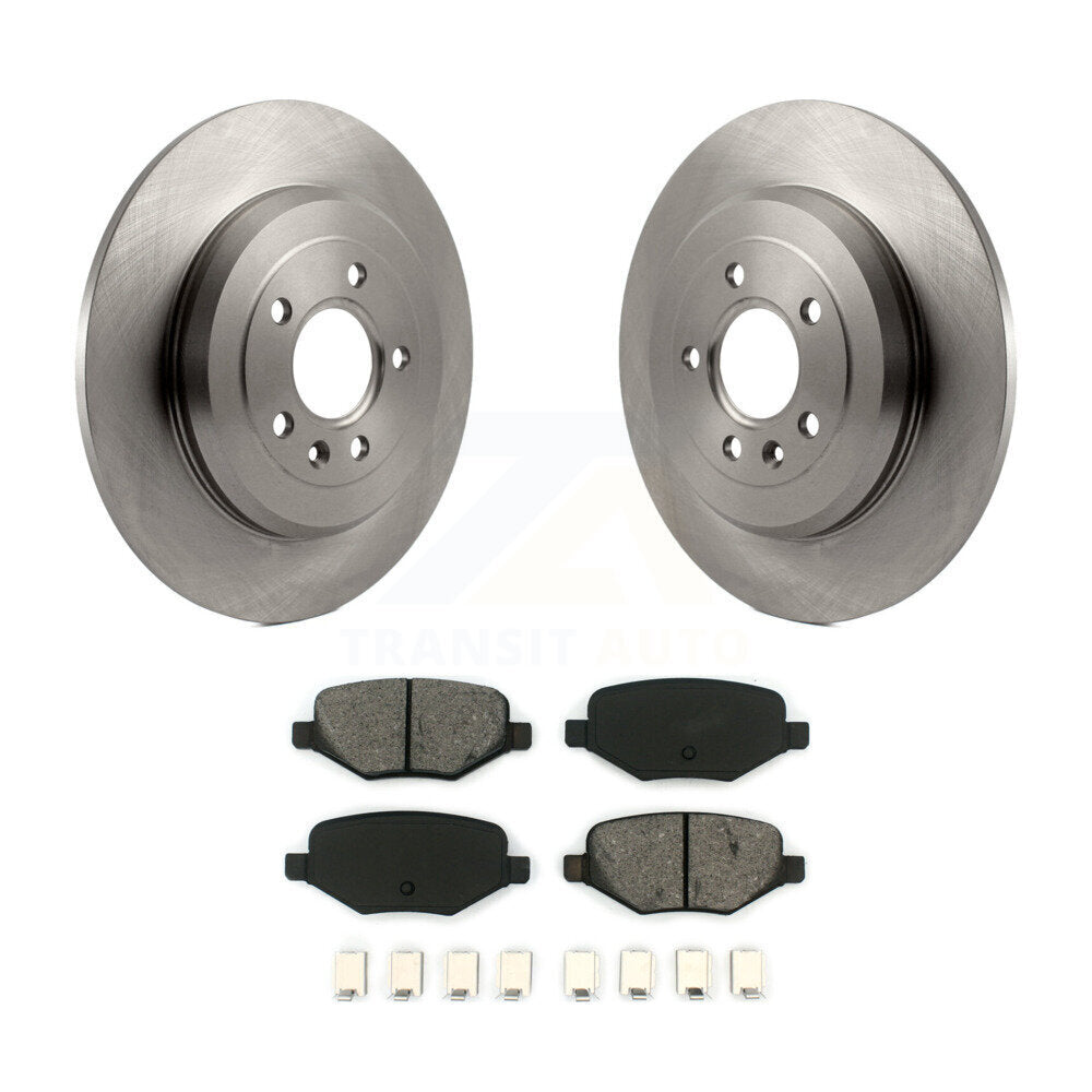 Brake Rotor & Semi-Metallic Pad Rear Kit For Ford Explorer Edge Flex Lincoln MKX