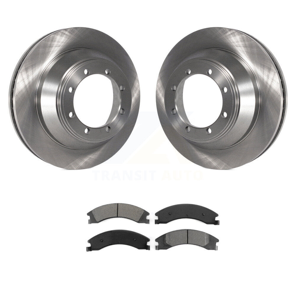 Brake Rotor & Semi-Metallic Pad Rear Kit For Ford E-450 Super Duty DIESEL engine