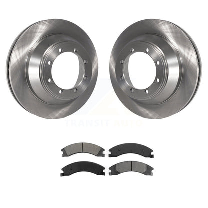 Brake Rotor & Semi-Metallic Pad Rear Kit For Ford E-450 Super Duty DIESEL engine