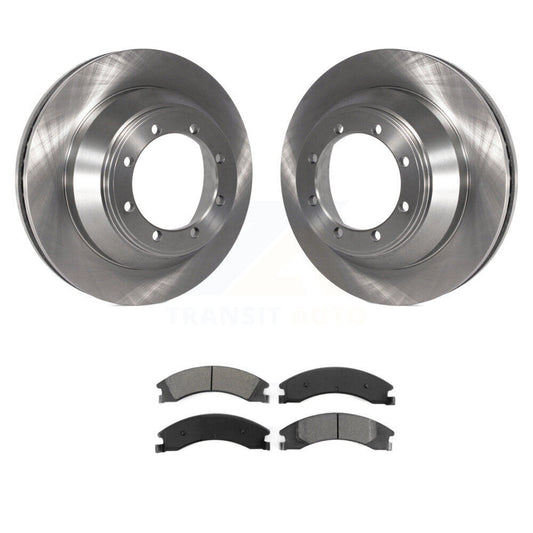 Brake Rotor & Semi-Metallic Pad Rear Kit For Ford E-450 Super Duty DIESEL engine