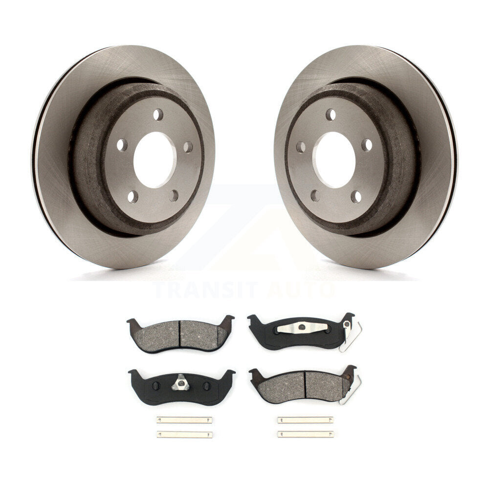 Disc Brake Rotors & Semi-Metallic Pad Rear Kit For Ford Ranger Mazda B2300 B4000