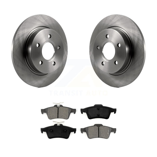 Disc Brake Rotors And Semi-Metallic Pads Rear Kit For Ford Focus