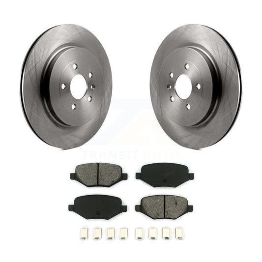 Brake Rotor Semi-Metallic Pad Rear Kit For Ford Explorer Police Interceptor Flex