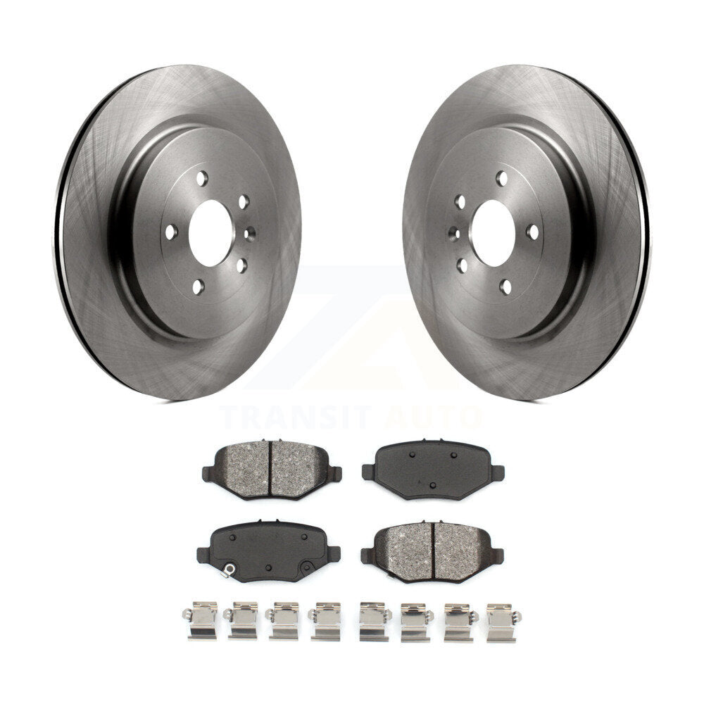 Brake Rotors Semi-Metallic Pad Rear Kit For Ford Explorer Flex Taurus Police MKT