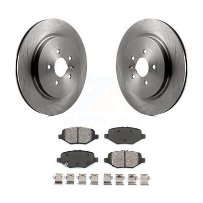 Brake Rotors Semi-Metallic Pad Rear Kit For Ford Explorer Flex Taurus Police MKT