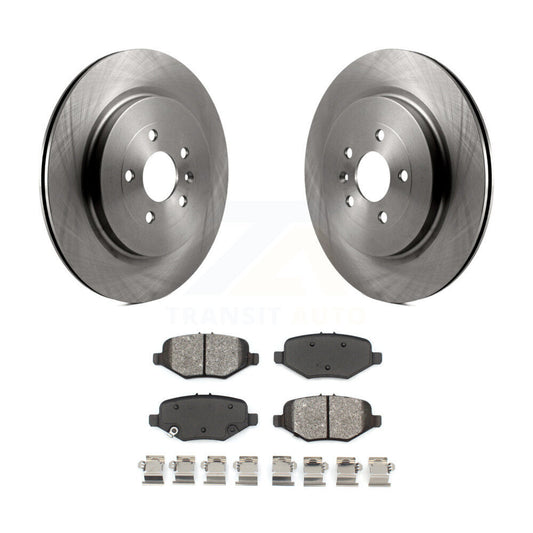 Brake Rotors Semi-Metallic Pad Rear Kit For Ford Explorer Flex Taurus Police MKT
