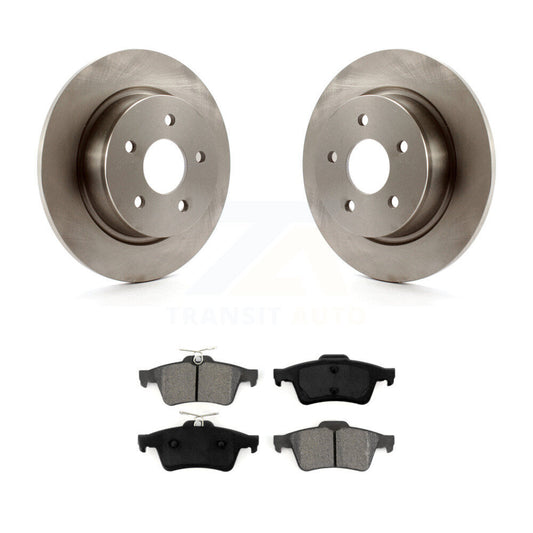 Brake Rotor And Semi-Metallic Pad Rear Kit For Ford Escape Transit Connect C-Max