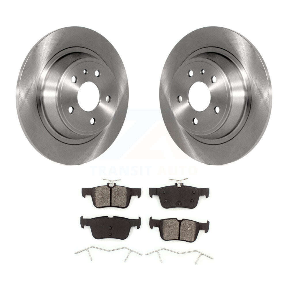 Disc Brake Rotors And Semi-Metallic Pads Rear Kit For Ford Fusion Lincoln MKZ