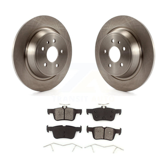 Brake Rotors & Semi-Metallic Pad Rear Kit For Ford Escape Fusion Lincoln MKC MKX